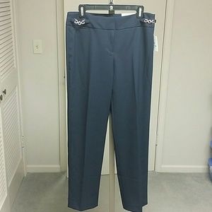 NEW-ELLEN TRACY - Navy Midrise Slacks